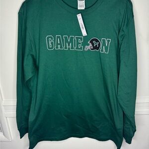 PINK Victoria’s Secret “Game On” Long Sleeve Tee Green Size S NWT